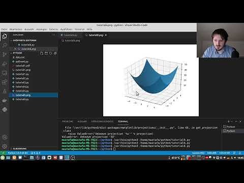 Matplotlib Tutorial 7: Creating 3D Surface Plots with mplot3d