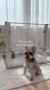22K views · 1.3K reactions |  Create a safe space for your furry friend! The Acrylic Pet Fence blends into your home while keeping your pet secure and happy. Perfect for modern homes. ✨  Find it at https://temu.to/m/umkw3ohxgcl or with this code dpn7388. #Temu #TemuFinds #PetEssentials | Shoptemu | Facebook