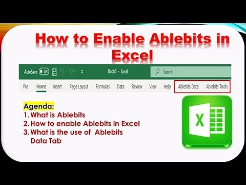 How to enable Ablebits tab in Excel - Excel Tutorials