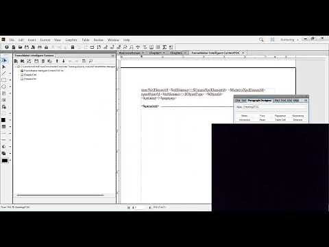Generating TOC on Adobe FrameMaker
