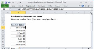 Random date between two dates