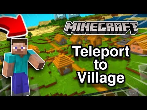 How to Teleport to a Village in Minecraft java edition