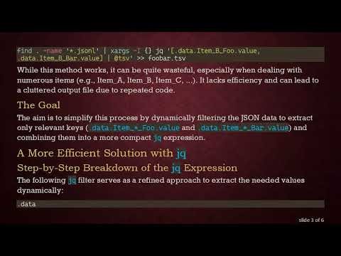 How to Efficiently Use jq for Transforming JSON into TSV