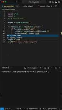 PDF Merger with Bookmarks - Python for Beginners