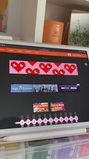 first alpha pattern ! it looks a little rough but pretty good for my first oneee ! ( pattern #73842