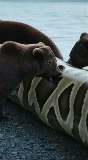 Python vs. Grizzly Bear: IMPOSSIBLE BATTLE as Giant Snake Swallows an Apex Predator!