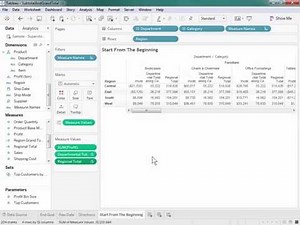 How to Display a Value, Subtotal, and Grand Total in the Same View in Tableau