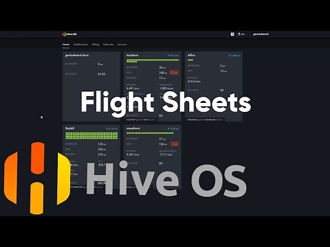 Flight Sheets in HiveOS