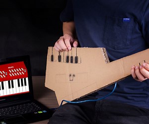 How to DIY a Playable Keytar With Cardboard