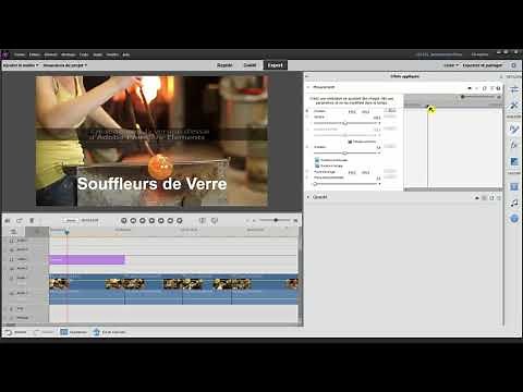 [Tuto] Adobe Première Elements: Animer (Déplacer) un Titre ou un élément Texte. (Fr)