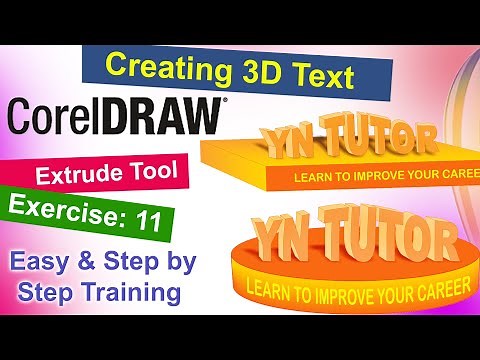 How to Create 3D Text in CorelDRAW | Step-by-Step Tutorial