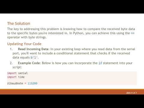 How to Create an if Statement for Serial Data in Python