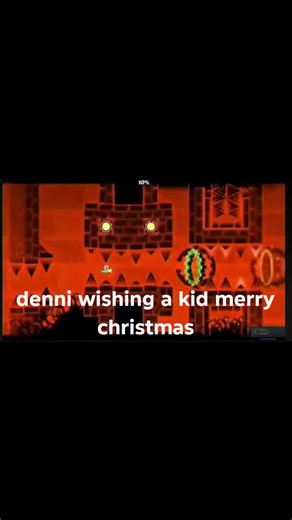 Denni Wishing a Merry Christmas to a Child