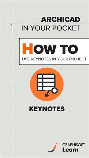Keynotes help you organize your documentation by linking coded annotations to a legend in one place. Create new keynotes for single or multiple elements with just a few clicks, and easily organize your notes into folders using drag-and-drop. For more tips on the Archicad 28 upgrade, visit Graphisoft Learn. 👉 https://bit.ly/41Z6vrJ | Archicad by Graphisoft