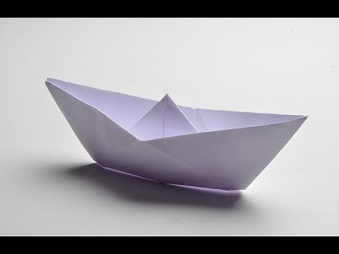 How To Fold A Paper Boat. (Full HD)