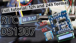 How to use DS1307 RTC with Arduino and LCD/OLED