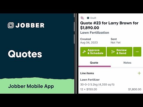 Create a Quote in the Jobber App | Mobile App