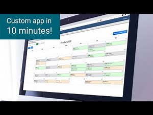 Create a custom, web-based scheduling calendar in 10 minutes