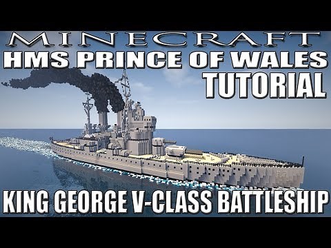 Minecraft : King George V Class Battleship Tutorial