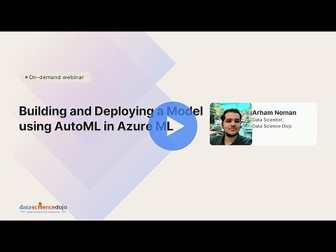 Deploy a Machine Learning Model using AutoML by Azure ML | Machine Learning | Community Webinar