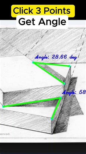 Click 3 Points & Measure Angle Instantly #deeplearning #machinelearning #computervision #opencv