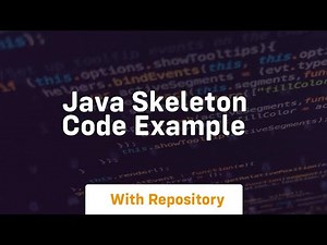 java skeleton code example