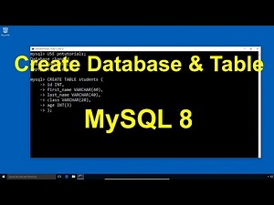 How to create Database in MySQL & How to create Table in MySQL?