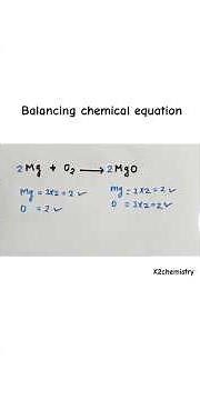 How to balance mg + o2 = mgo l Magnesium plus oxygen reaction.