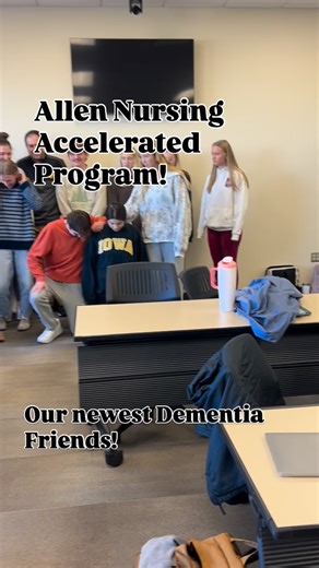 Thanks to @allencollege_unitypointhealth for inviting us to make their accelerated nursing program Dementia Friendly! | Dementia Simulation House at UNI