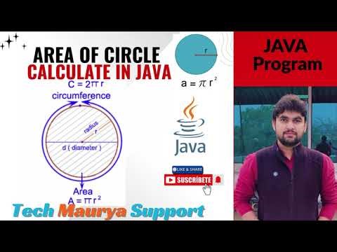 Area of a Circle in Java Program | how to Calculate Area of a Circle in Java.