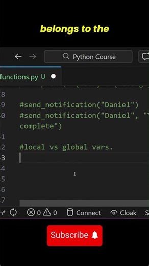 Global Variables in python #pythontutorial #programming