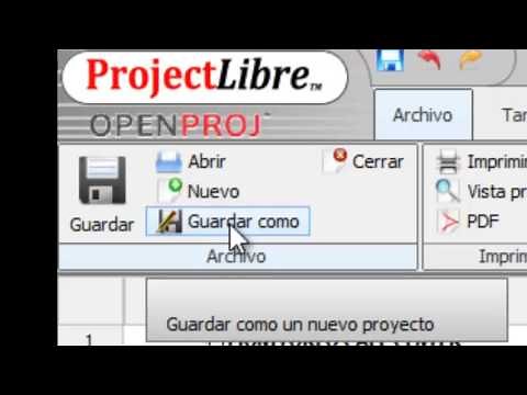 Video Tutorial Project Libre