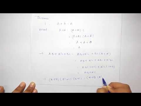 boolean algebra theorems | postulates & theorems |