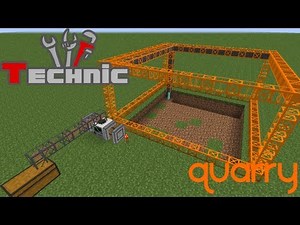 Tekkit/Technic - BuildCraft Tutorial #1 - Quarry