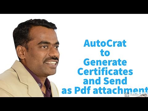 Generate Certificate and send as pdf automatically using AutoCrat Add-on