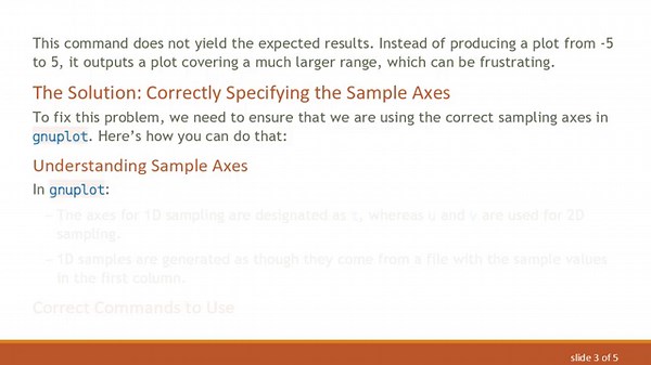 Mastering gnuplot: Using Custom Sampling with Special Filenames