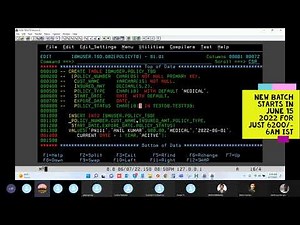 Mainframe DB2-Table Creation | MAINFRAME New Batch Feb 11th 7.30am 2025 |Anil Polsani |9908502542