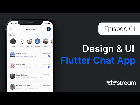 Build a Flutter Chat App: 01 - Design/UI