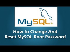 How to reset MySQL root Password