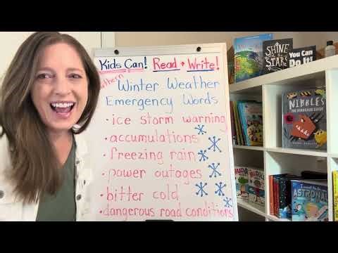 Let’s Read Winter Weather Emergency Words! How many TRICKS can you find?