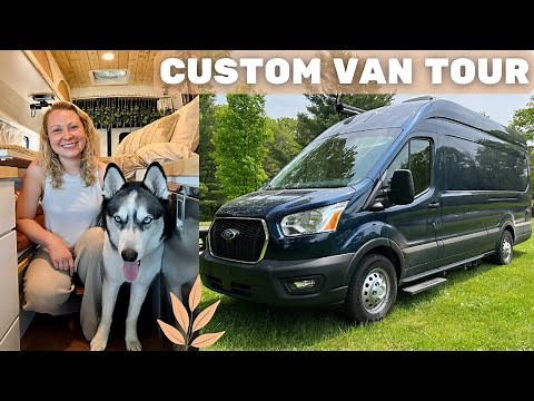FULL TOUR of my NEW Ford Transit Camper Van! 🚐 Professional Van Conversion by Drifter Vans