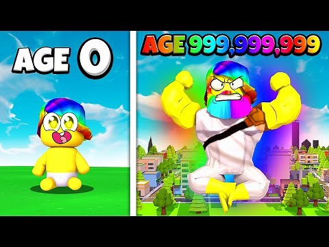 I went from AGE 0 BABY to THE OLDEST MAN in the GAME (Roblox)