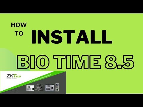 BioTime 8.5 Server Installing and Basic Configuration