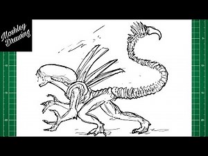How to Draw Alien Xenomorph