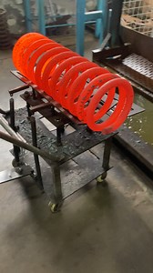 What a super big spring making by coil speed method #machine #springs #method #process #producer #factory #manufacturing | Inside the factory