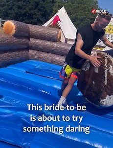 7.3K views · 56 reactions | This bride-to-be wants to ride the bull, but not everything goes as planned 藍 | WTVideo | Facebook