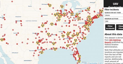 Interactive US map shows nearly 10,000 drone, UFO encounter incident reports