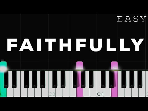 Journey - Faithfully | EASY Piano Tutorial