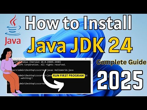 How to Install Java JDK 24 on Windows 11 [2025] Complete Guide | Latest Java Installation