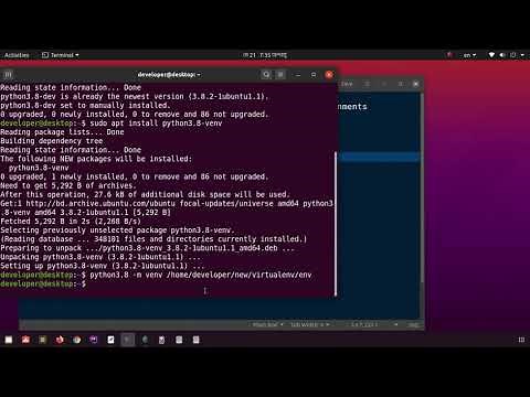 How to install python3.8 virtual environment | create venv | activate venv on Ubuntu 20.04
